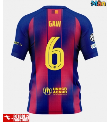 Barcelona Paez Gavi #6 Hemmatröja 2025-26 Kortärmad